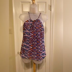 Veronica M - Woman’s chevron pattern halter top, Size: S